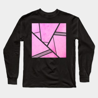 Pink Composition Long Sleeve T-Shirt